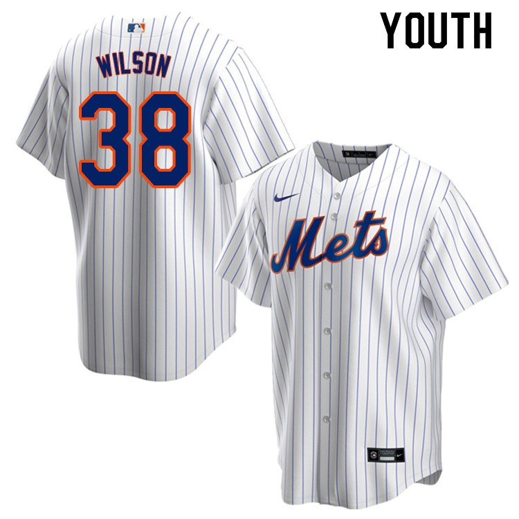 Nike Youth #38 Justin Wilson New York Mets Baseball Jerseys Sale-White